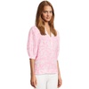 image:imageLilly Pulitzer Womens Mialeigh Elbow Sleeve Linen TopRousseau Pink Glisten in the Sun