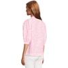 image:imageLilly Pulitzer Womens Mialeigh Elbow Sleeve Linen TopRousseau Pink Glisten in the Sun