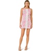 image:imageLilly Pulitzer Womens Delores Sleeveless RompersConch Shell Pink Sunny Daisies