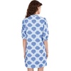 image:imageLilly Pulitzer Womens Mialeigh Elbow Sleeve DressDay Dream Blue Seashell Jacquard Yarn Dyed Stripe
