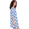 image:imageLilly Pulitzer Womens Mialeigh Elbow Sleeve DressDay Dream Blue Seashell Jacquard Yarn Dyed Stripe
