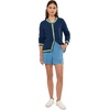 image:imageLilly Pulitzer Womens Brockton Crew Neck CardiganLow Tide Navy X Chateau Green Tipping